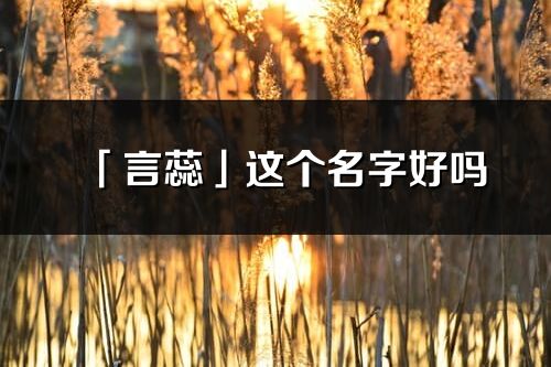「言蕊」這個(gè)名字好嗎_言蕊名字寓意,含義