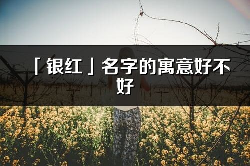 「銀紅」名字的寓意好不好_銀紅含義分析