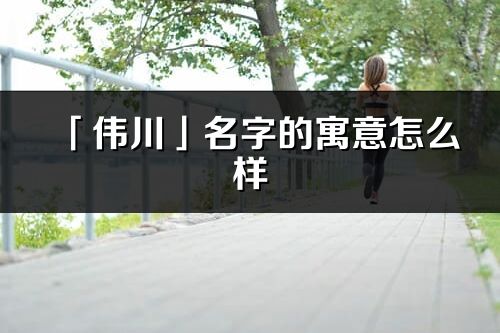 「偉川」名字的寓意怎么樣_偉川的出處