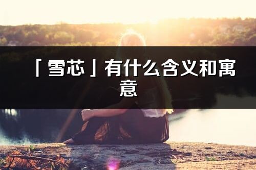 「雪芯」有什么含義和寓意_雪芯名字的出處與意思