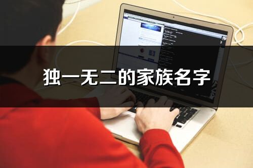 獨一無二的家族名字(共404個)