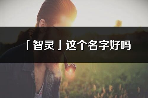 「智靈」這個名字好嗎_智靈名字寓意,含義