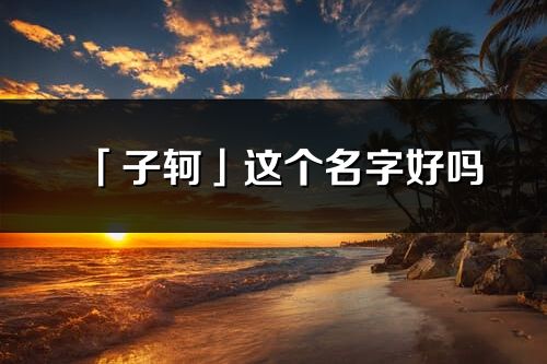 「子軻」這個(gè)名字好嗎_子軻名字寓意,含義