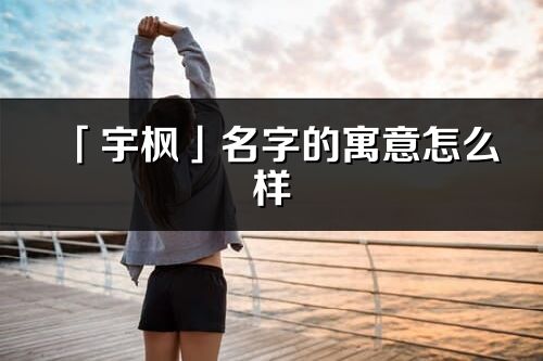 「宇楓」名字的寓意怎么樣_宇楓的出處