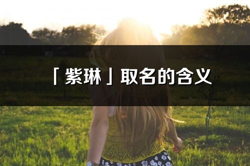 「紫琳」取名的含義_紫琳名字寓意解釋