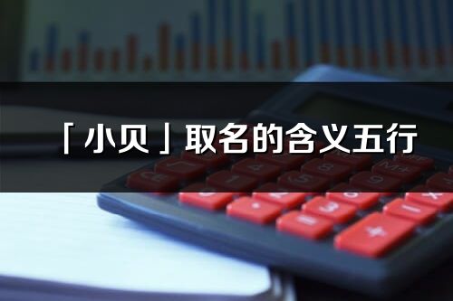 「小貝」取名的含義五行_小貝名字寓意解釋