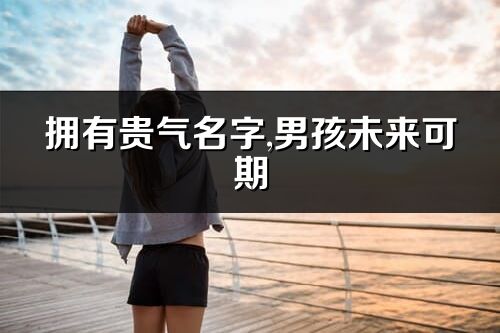 擁有貴氣名字,男孩未來(lái)可期