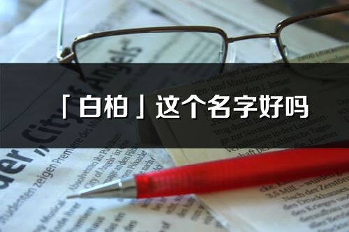 「白柏」這個名字好嗎_白柏名字寓意,含義