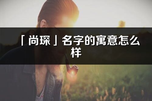 「尚琛」名字的寓意怎么樣_尚琛的出處