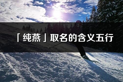 「純燕」取名的含義五行_純燕名字寓意解釋