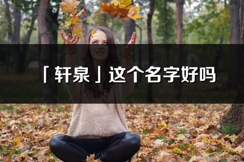 「軒泉」這個名字好嗎_軒泉名字寓意,含義