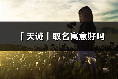 「天誠(chéng)」取名寓意好嗎_天誠(chéng)名字含義及寓意
