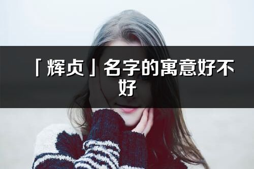「輝貞」名字的寓意好不好_輝貞含義分析