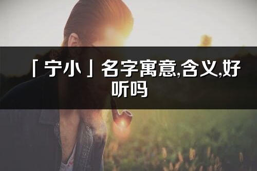 「寧小」名字寓意,含義,好聽嗎_寧小名字分析打分