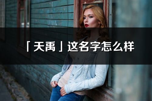 「天禹」這名字怎么樣_天禹的名字解釋