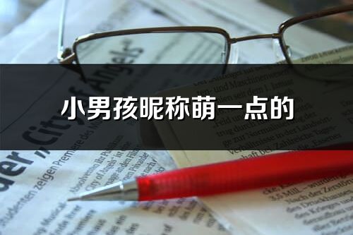 小男孩昵稱萌一點的