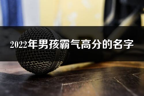 2022年男孩霸氣高分的名字