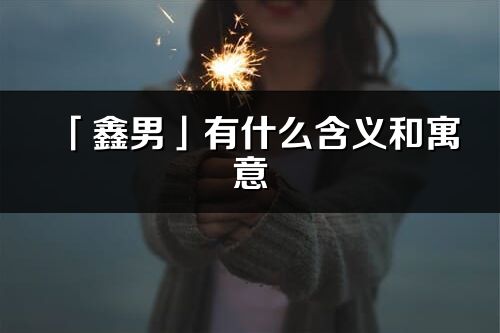 「鑫男」有什么含義和寓意_鑫男名字的出處與意思