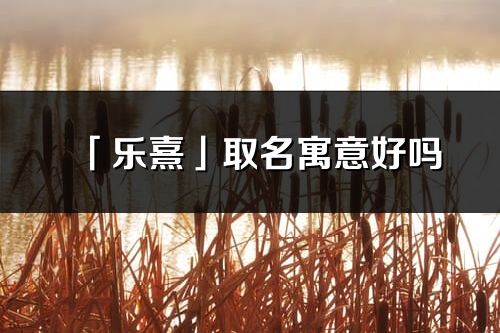 「樂(lè)熹」取名寓意好嗎_樂(lè)熹名字含義及寓意