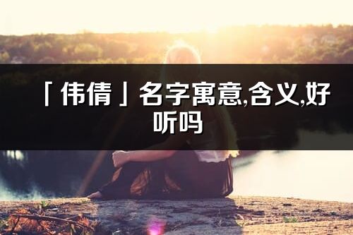 「偉倩」名字寓意,含義,好聽嗎_偉倩名字分析打分