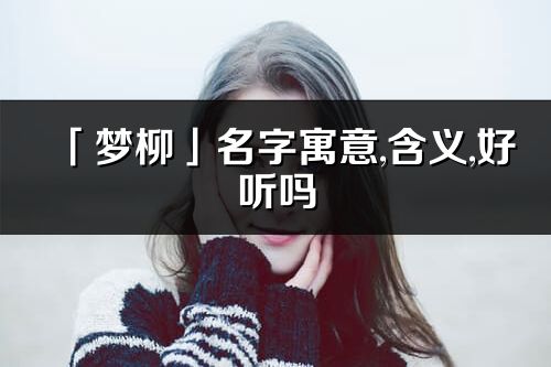「夢(mèng)柳」名字寓意,含義,好聽嗎_夢(mèng)柳名字分析打分