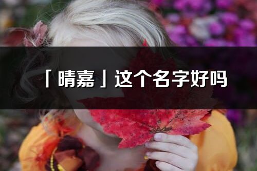 「晴嘉」這個(gè)名字好嗎_晴嘉名字寓意,含義