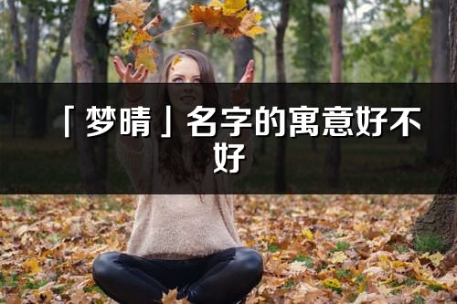 「夢晴」名字的寓意好不好_夢晴含義分析