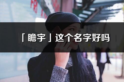 「瞻宇」這個名字好嗎_瞻宇名字寓意,含義