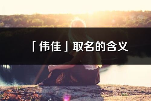 「偉佳」取名的含義_偉佳名字寓意