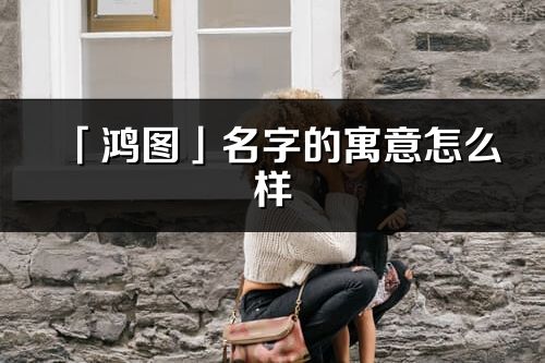 「鴻圖」名字的寓意怎么樣_鴻圖的出處