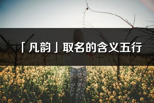 「凡韻」取名的含義五行_凡韻名字寓意解釋
