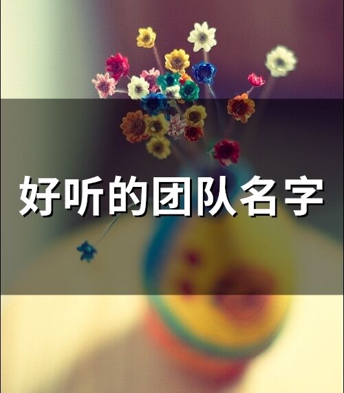 好聽的團(tuán)隊(duì)名字(精選79個(gè))