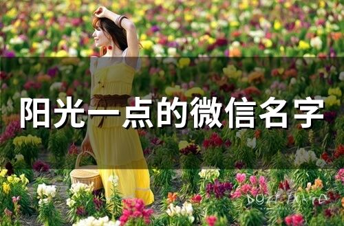 陽光一點的微信名字(159個)