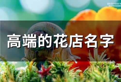 高端的花店名字(精選187個)