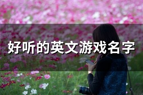 好聽的英文游戲名字(精選106個(gè))