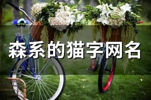 森系的貓字網名(精選76個)