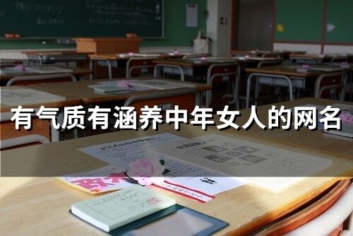 有氣質有涵養中年女人的網名(168個)