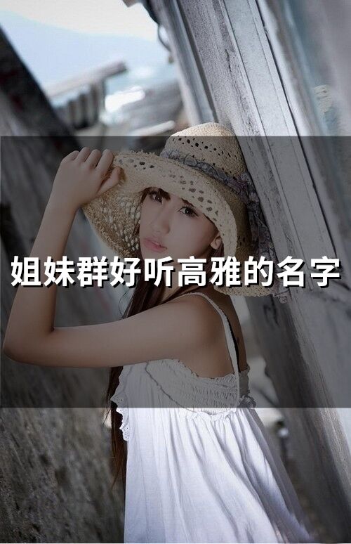 姐妹群好聽高雅的名字(121個(gè))
