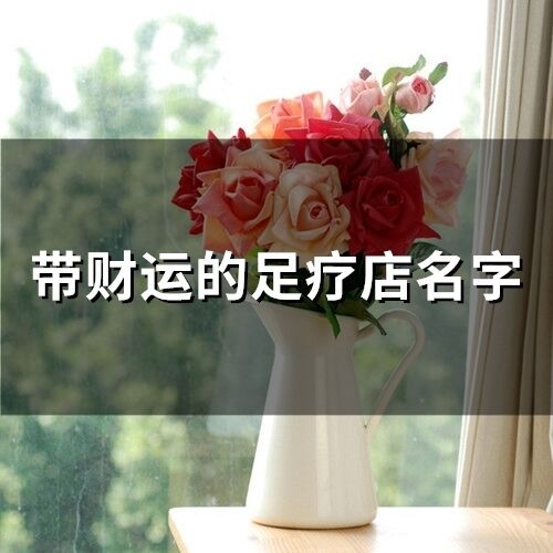 帶財運的足療店名字(精選426個)