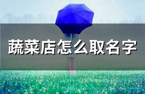 蔬菜店怎么取名字(410個(gè))
