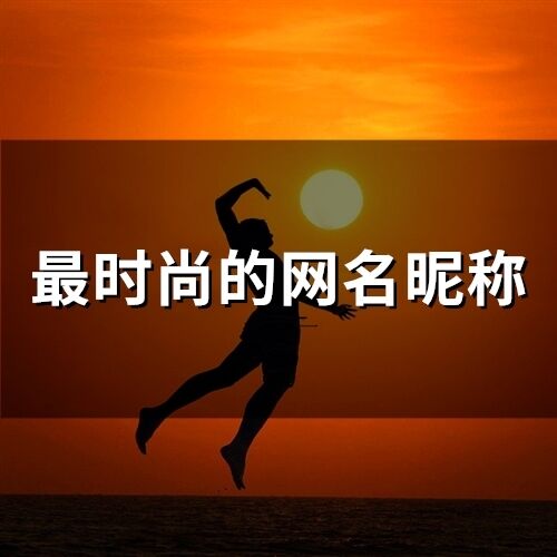 最時尚的網(wǎng)名昵稱(241個)