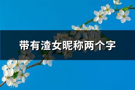 帶有渣女昵稱兩個(gè)字(共31個(gè))