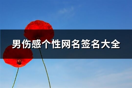 男傷感個性網名簽名大全(共64個)