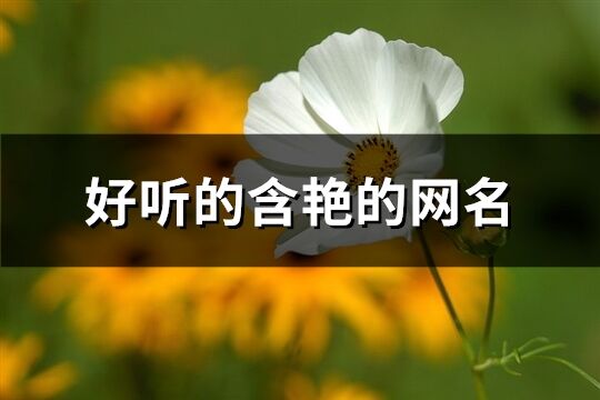 好聽(tīng)的含艷的網(wǎng)名(精選81個(gè))