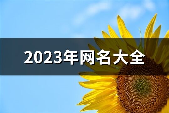 2023年網(wǎng)名大全(精選1422個(gè))