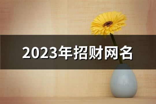 2023年招財網名(優選934個)