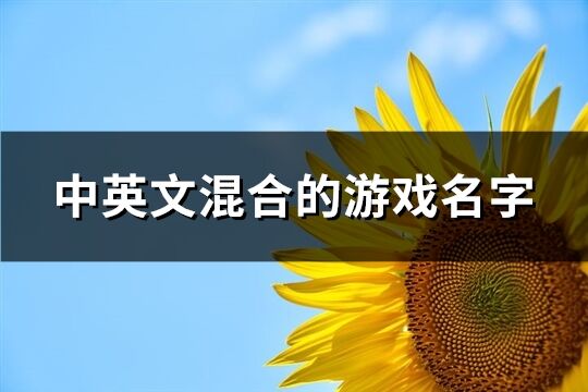 中英文混合的游戲名字(共76個)