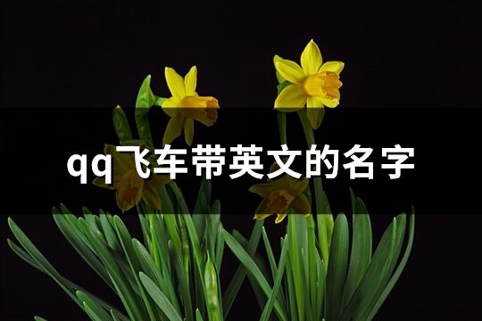 qq飛車帶英文的名字(精選104個)