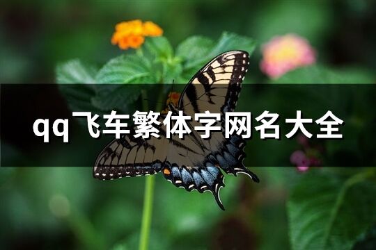 qq飛車繁體字網(wǎng)名大全(精選140個(gè))