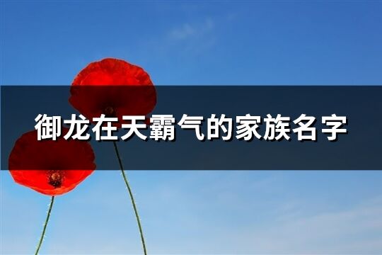 御龍?jiān)谔彀詺獾募易迕?優(yōu)選166個(gè))